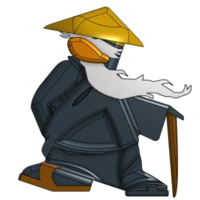 Mô hình 3D Sư Phụ Sensei Club Penguin