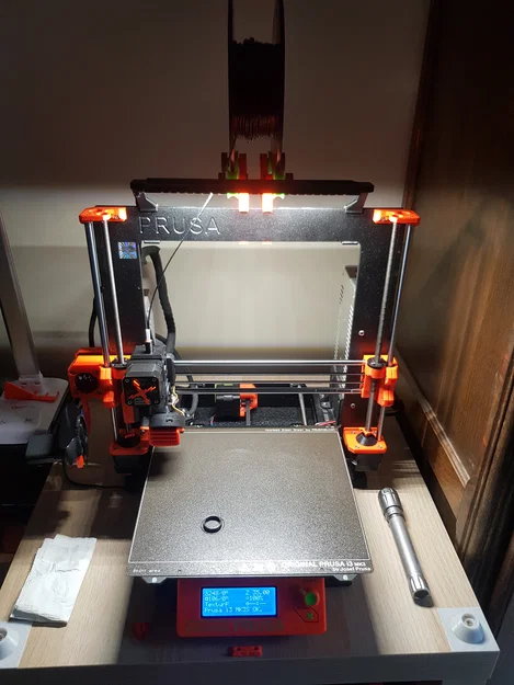 Ống dẫn dây tóc kèm led tích hợp cho Prusa MK3/MK3S/MK3S+ - Image 1