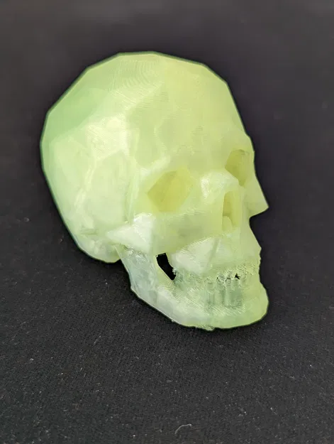 Mặt dây chuyền/Móc khóa Đầu Lâu Low Poly - In Nhanh - Image 4