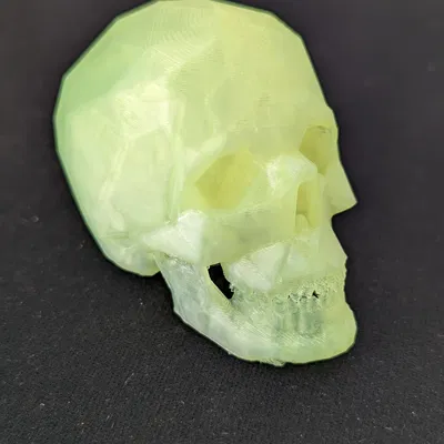 Mặt dây chuyền/Móc khóa Đầu Lâu Low Poly - In Nhanh