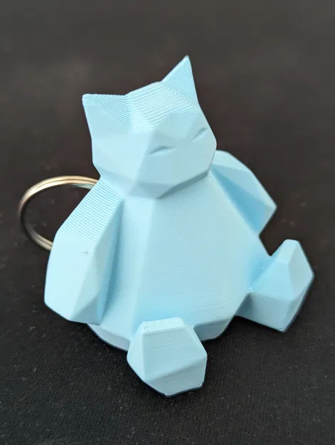 Móc khóa Snorlax phối lại dạng low-poly 2 - Image 1