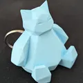 Móc khóa Snorlax phối lại dạng low-poly 2 - Thumbnail 1