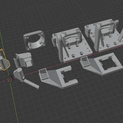 Giá Đỡ Đầu Phun Kép XCR3D 2IN1-S1 Cho Anet A8 - AM8
