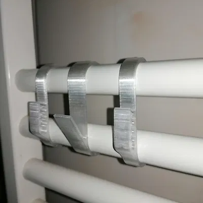 2 Móc Treo Khăn Tắm Cho Giá Sưởi Phòng Tắm (PLA)