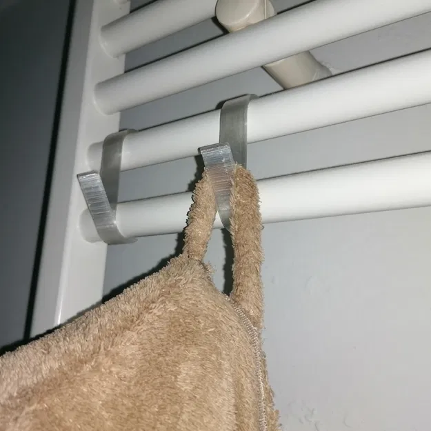 2 Móc Treo Khăn Tắm Cho Giá Sưởi Phòng Tắm (PLA) - Image 5