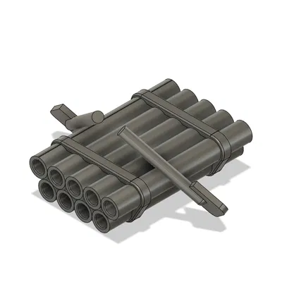 Mô Hình Thuyền Bè Tre Minecraft