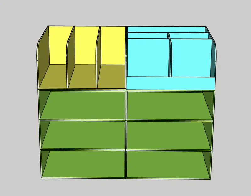 ORGANIZZATORE GT71 - Kệ Để Bàn Sức Chứa Lớn - Image 2