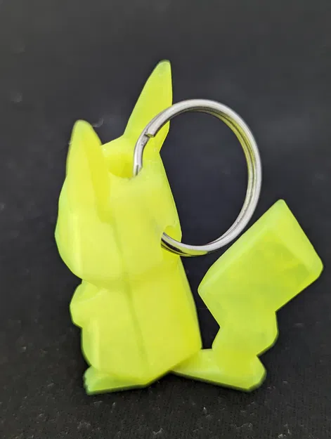 Móc Khóa Pikachu Low-Poly - Phiên Bản Nâng Cấp - Image 2