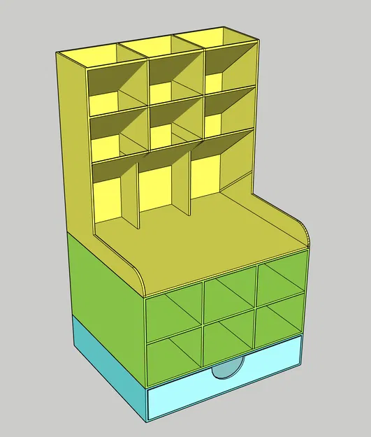 ORGANIZZATORE GT70 - Kệ Đa Năng Có Ngăn Kéo - Image 2