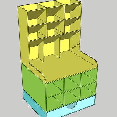 ORGANIZZATORE GT70 - Kệ Đa Năng Có Ngăn Kéo