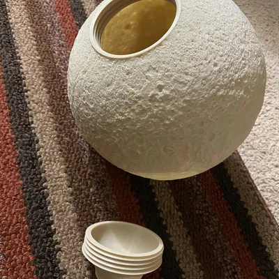 Đèn Mặt Trăng Lithophane với Đế Vặn Rộng