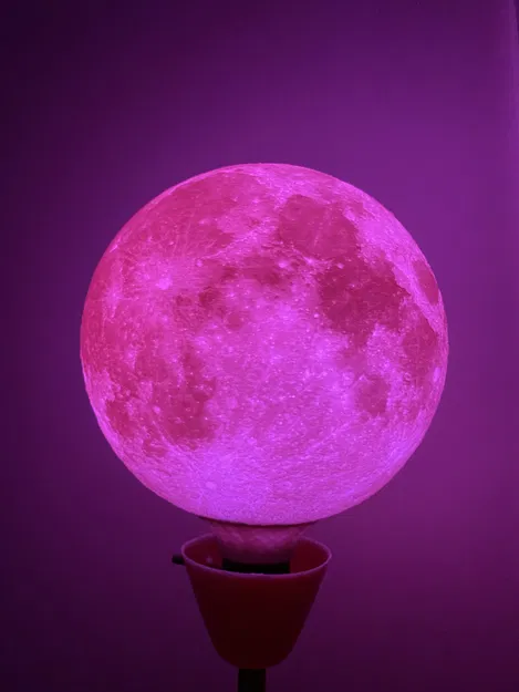 Đèn Mặt Trăng Lithophane với Đế Vặn Rộng - Image 6