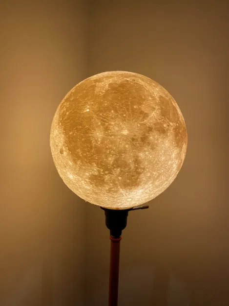 Đèn Mặt Trăng Lithophane với Đế Vặn Rộng - Image 10