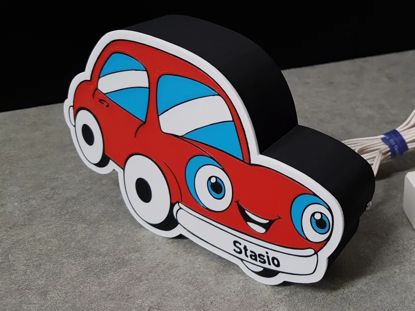 Hộp đèn xe hơi cho bé, đèn ngủ - Image 1