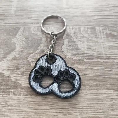 Móc khóa dấu chân chó