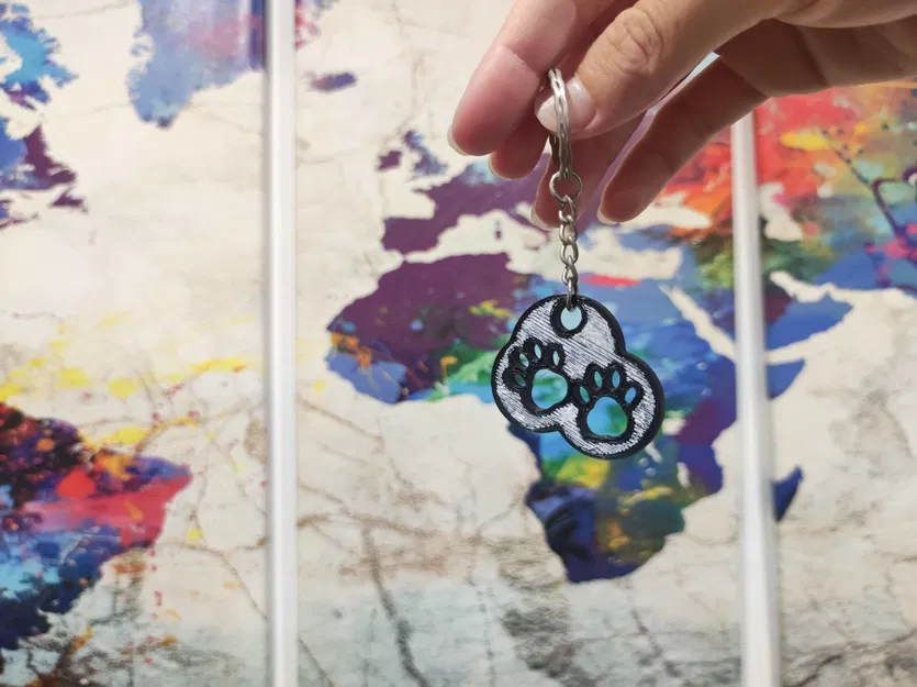 Móc khóa dấu chân chó - Image 3