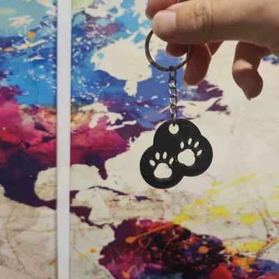 Móc khóa dấu chân chó