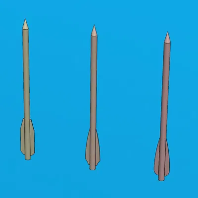 Mũi Tên Nỏ Mini, Dài 6.3 và 6.5 inch