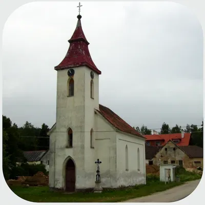 Nhà thờ nhỏ ở Vlčice - Czechia