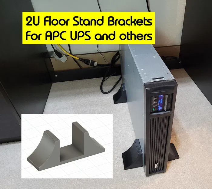 Chân đế sàn cho UPS APC / thiết bị 2U hướng dọc. Dùng cho SMT2200RM2U, có thể dùng cho các mẫu khác ("schneider electric") - Image 1