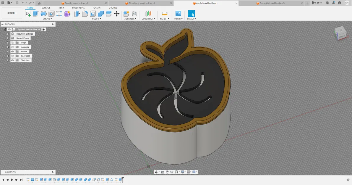 Giá Treo Khăn Hình Trái Táo - Image 1