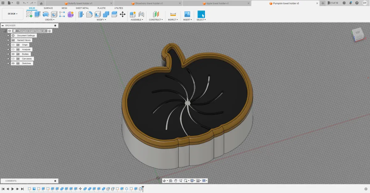 Móc Giữ Khăn Hình Trái Bí Ngô - Image 1