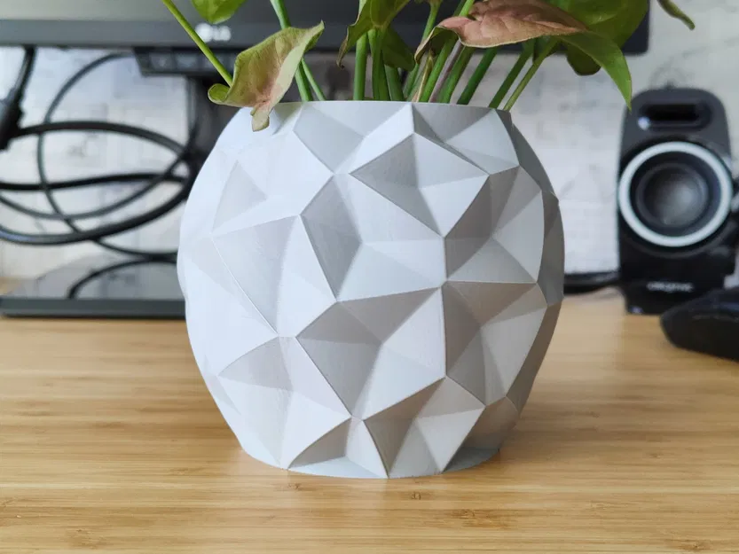 Chậu Cây và Bình Hoa Hình Cầu Voronoi Tham Số - Chế độ Vase - Image 1