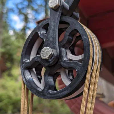 Hệ Thống Puli Trang Trí Dạng Module Dùng Dây Dù