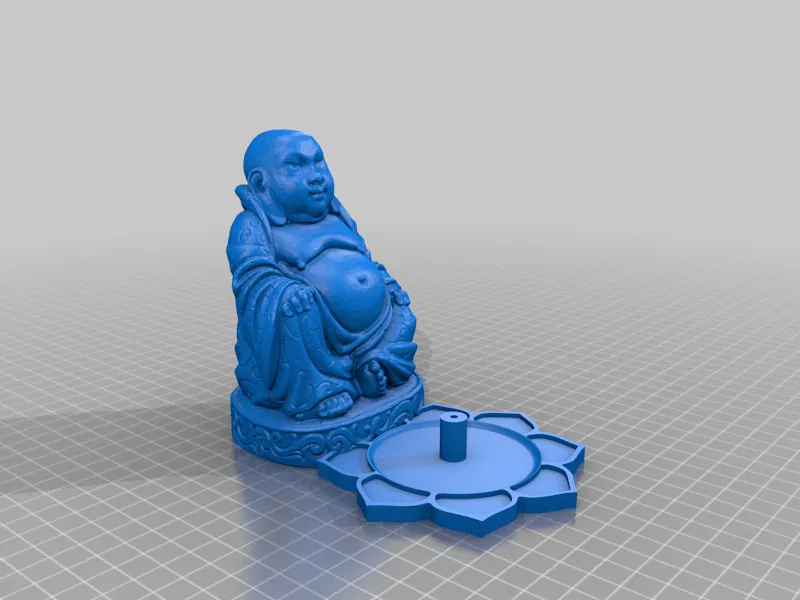 Chân Nến Tượng Phật (Mập) - Porta Incienso Buda(Gordo) - Image 3