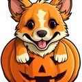 Mẫu In 3D: Pumpkin Spice Doggo - Nghệ Thuật Hueforge - Thumbnail 2
