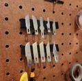 Giá đỡ dao X-Acto gắn bảng Pegboard - Thumbnail 1