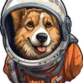 Space Doggo - Tác phẩm nghệ thuật Hueforge - Thumbnail 2
