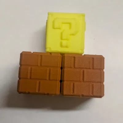 Mario Brick Calibration Cubes - Khối Lập Phương Hiệu Chuẩn Hình Gạch Mario