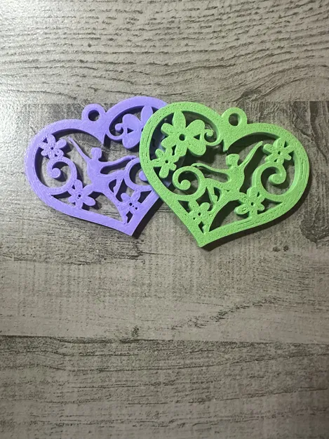 Móc Khóa Trái Tim Vũ Công - Thể Dục Dụng Cụ - Image 5