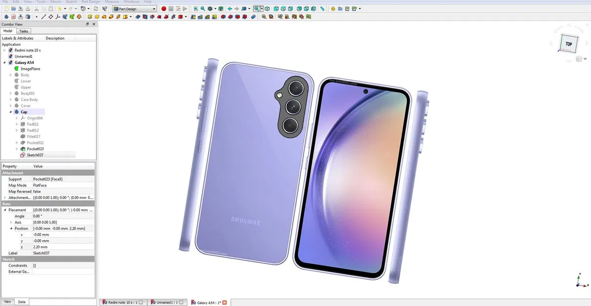 NẮP CAMERA SAMSUNG A54 - Image 1