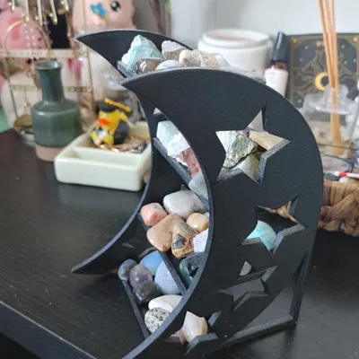 Kệ Trăng Khuyết Đựng Pha Lê