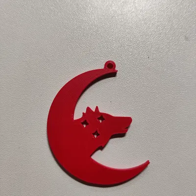 Mặt Dây Chuyền Sói Trăng Khuyết