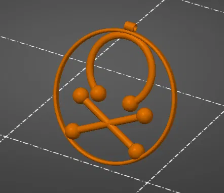 Mặt Dây Chuyền / Khuyên Tai Hình Đầu Lâu Xuyên Thấu - Image 2