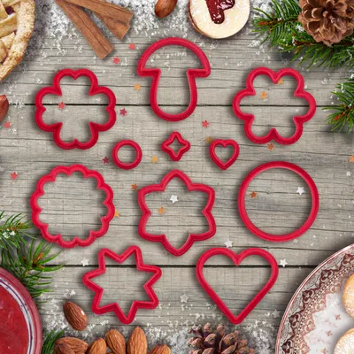 Bộ Khuôn Cắt Bánh Quy Linzer Ngọt