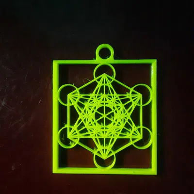 Khối Lập Phương Metatron Đa Năng (Phụ kiện chìa khóa/dây chuyền, mặt dây, bùa hộ mệnh, trang trí phòng)