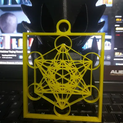 Khối Lập Phương Metatron Đa Năng (Phụ kiện chìa khóa/dây chuyền, mặt dây, bùa hộ mệnh, trang trí phòng)