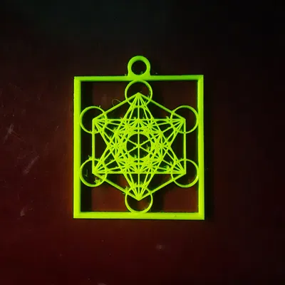 Khối Lập Phương Metatron Đa Năng (Phụ kiện chìa khóa/dây chuyền, mặt dây, bùa hộ mệnh, trang trí phòng)