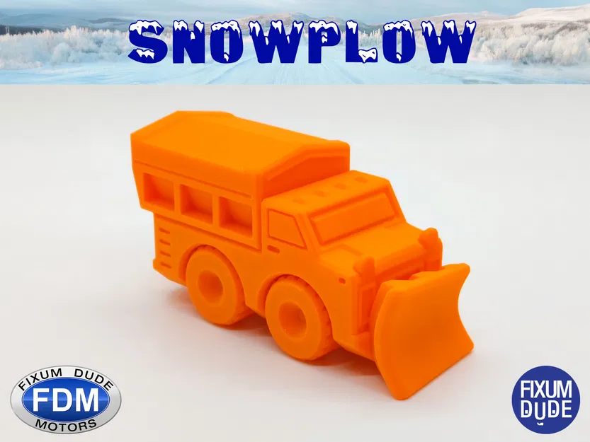Xe ủi tuyết "Print in Place" Fixum Dude Motors - Image 1