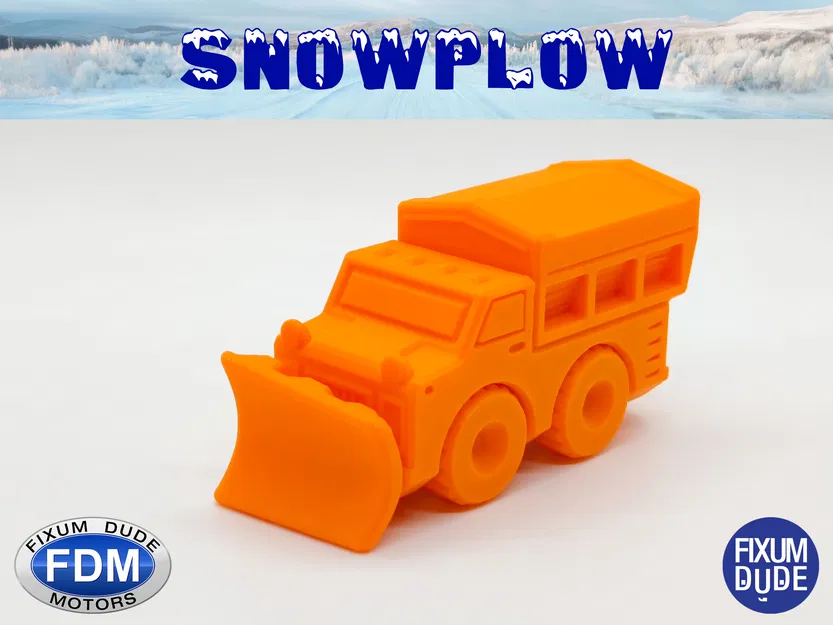 Xe ủi tuyết "Print in Place" Fixum Dude Motors - Image 2