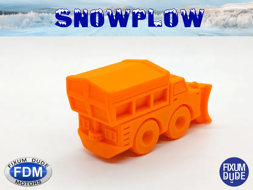 Xe ủi tuyết "Print in Place" Fixum Dude Motors - Image 3