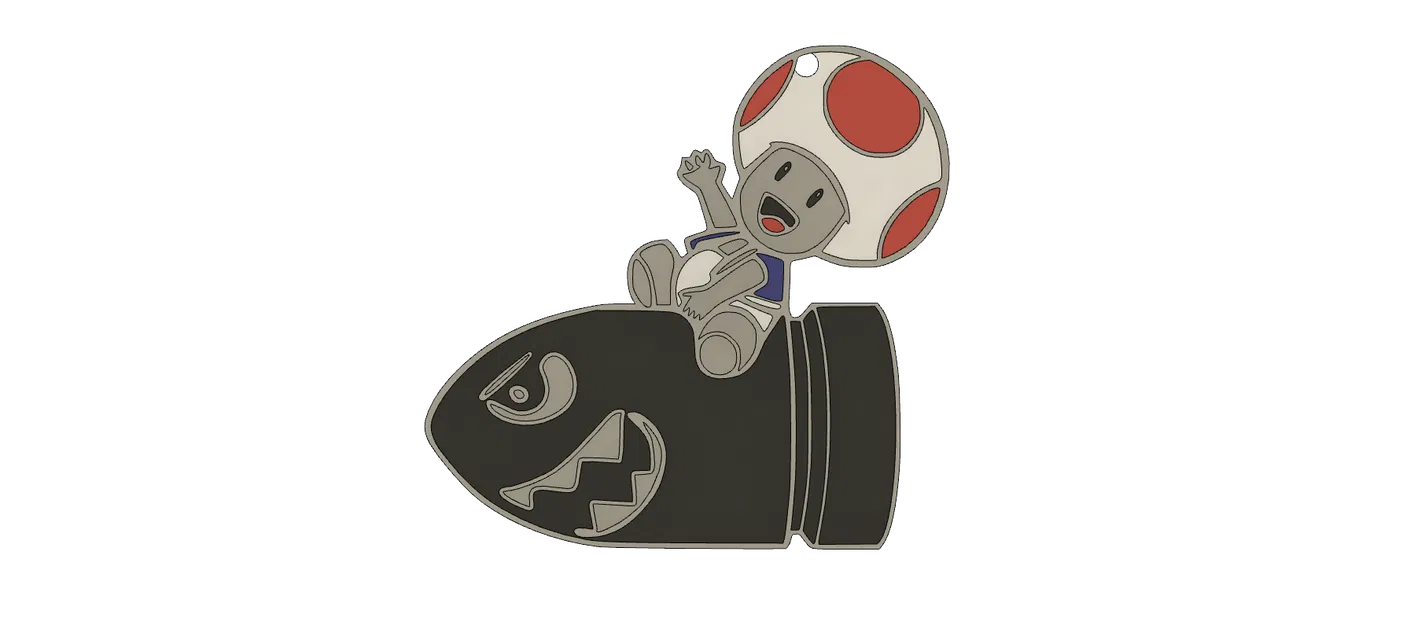 Mô hình "Missile Toad Remix (Banzai Bill)" - Đồ trang trí độc đáo - Image 1