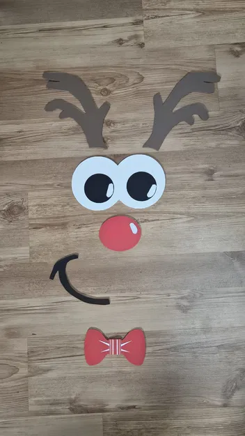 Móc treo cửa tuần lộc Rudolph mừng Giáng Sinh - Image 1