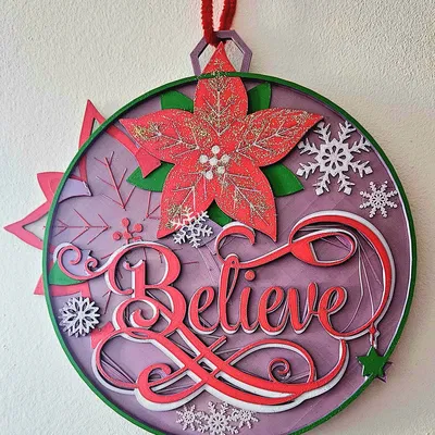 Mẫu Vòng Nguyệt Quế Giáng Sinh Cho Dân Chơi 3D