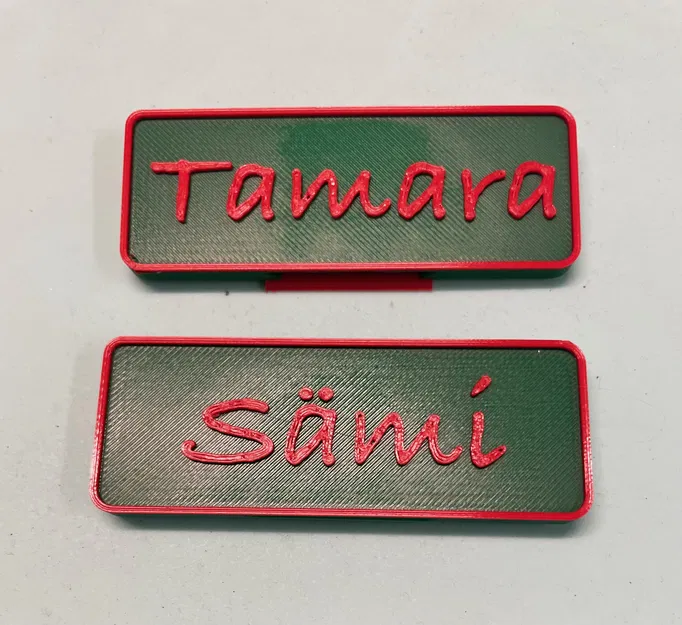 Bảng tên (bán) chuyên nghiệp có kẹp và/hoặc nam châm - Image 1