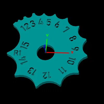 Dưỡng Đo Bán Kính Ngoài / Radius Gauge 1-15mm